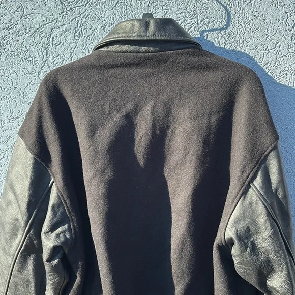 Spurs jacket w leather sleeves